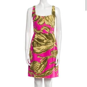 Milly 100% Silk Pink Mini Dress